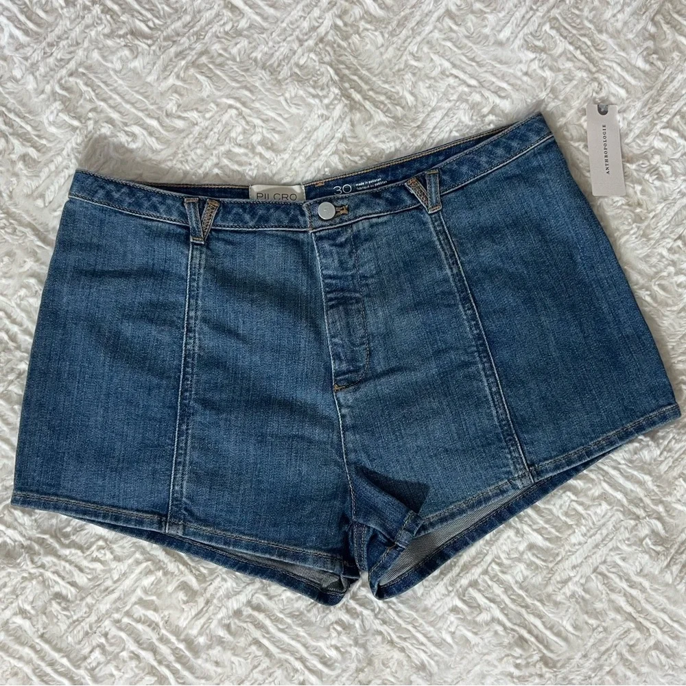 Pilcro Micro Jean Shorts - Picture 2 of 7